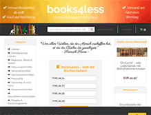 Tablet Screenshot of books4less.de